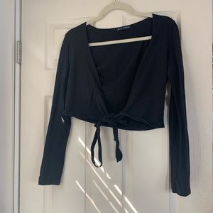 Brandy Melville long sleeve black shirt one size